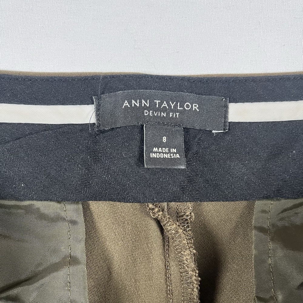 ANN TAYLOR DEVIN FIT DRESS STRAIGHT CUT THROUSER WOMENS PANTS SIZE 8 BUSINESS - Picture 5 of 7